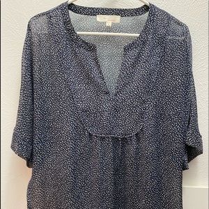 Vince Camuto sheer tunic